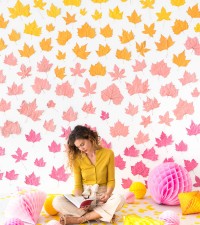 Ombre Leaf Backdrop | Oh Happy Day!