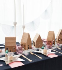Gingerbread Village Centerpiece | Oh Happy Day!