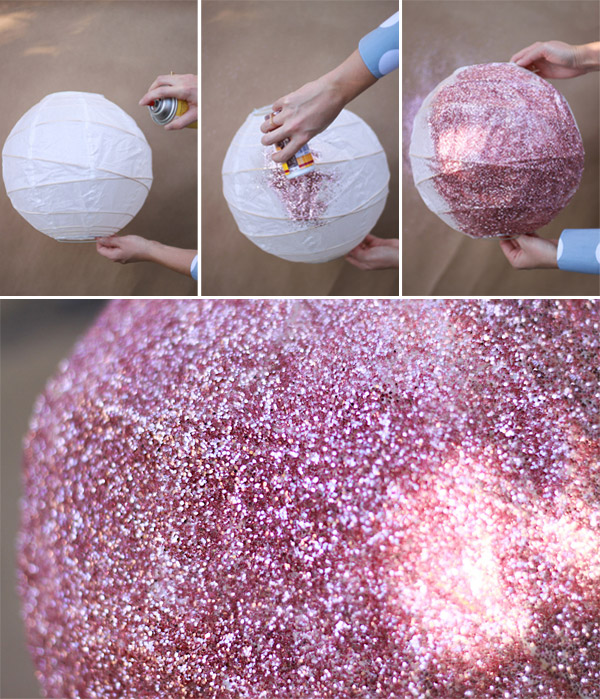 Glitter Disco Ball Diy