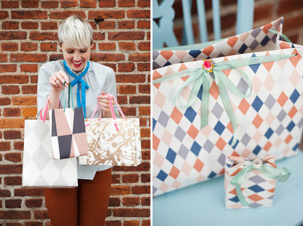 homemade paper gift bags