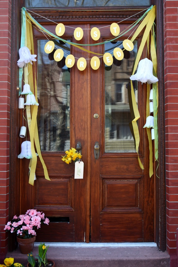 Newlywed’s Front Door Surprise DIY