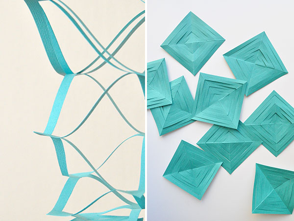 Springy Paper Garland DIY