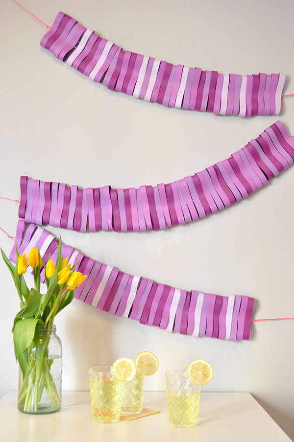 Paper Net Garland DIY