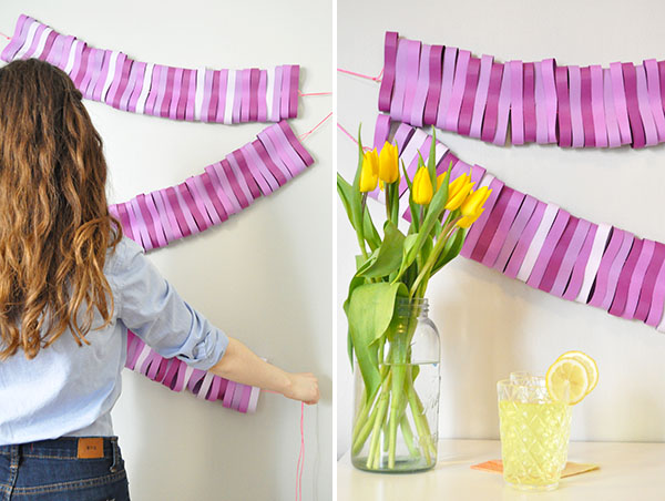 Paper Net Garland DIY