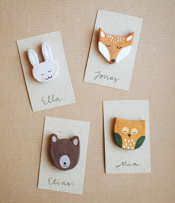 Woodland animal masks - Printable kids craft template - Happy