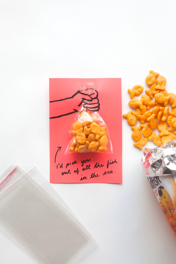 goldfish valentine cards