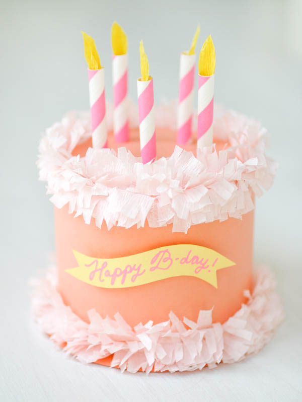 Paper Birthday Cake