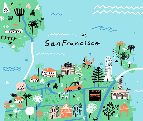 Tourist Map Of San Francisco San Francisco 3 Hour Tour