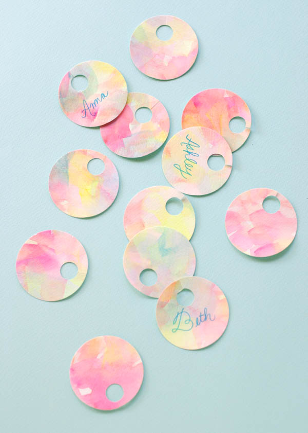 Painterly Drink Tags | Oh Happy Day!