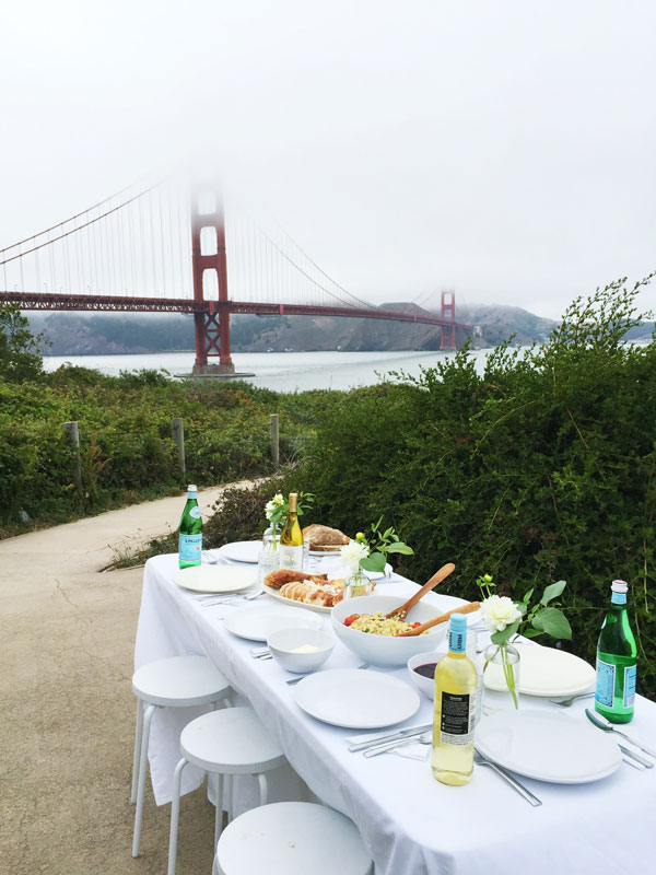 Pop Up Dinner Party by the Golden Gate Bridge | Oh Happy Day!