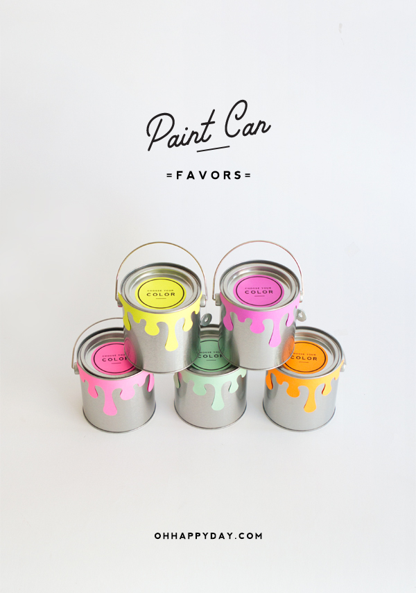 Paint Can Favors