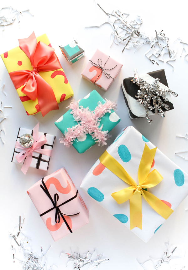 Hand-Painted Wrapping Paper | Oh Happy Day!