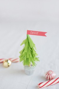 Christmas Tree Name Cards DIY