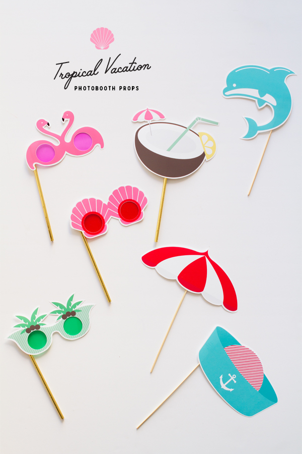 Free Printable Summer Photo Booth Props - FREE PRINTABLE TEMPLATES