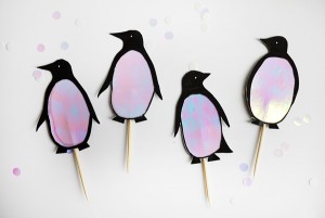 Printable Penguin Cupcake Toppers