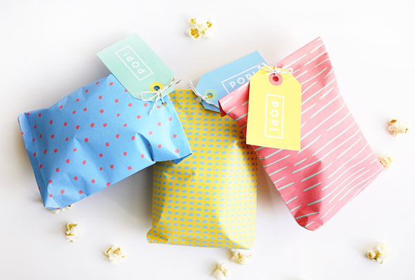 Printable Popcorn Bags