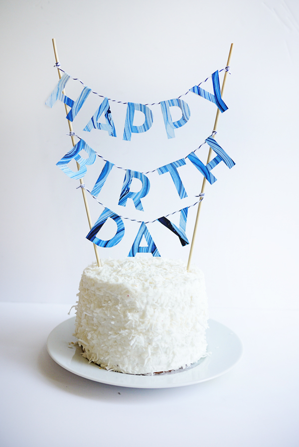 Free Printable Happy Birthday Mini Cake Bunting - Tatertots and Jello