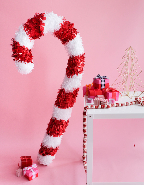 Giant Candy Cane DIY