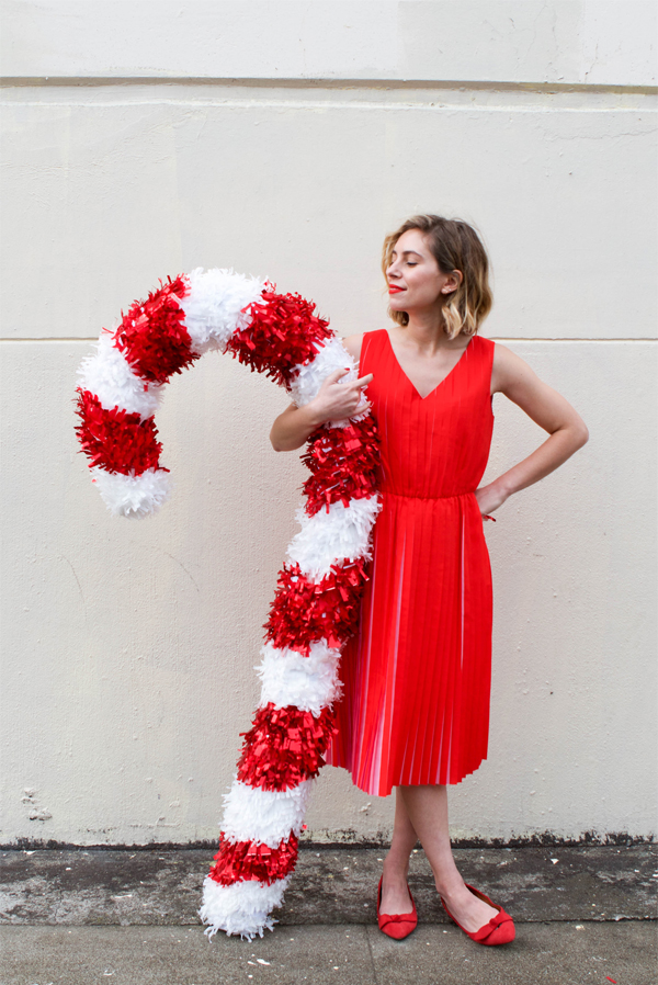 Today's Everyday Fashion: Candy Cane Ugly Christmas Sweater DIY