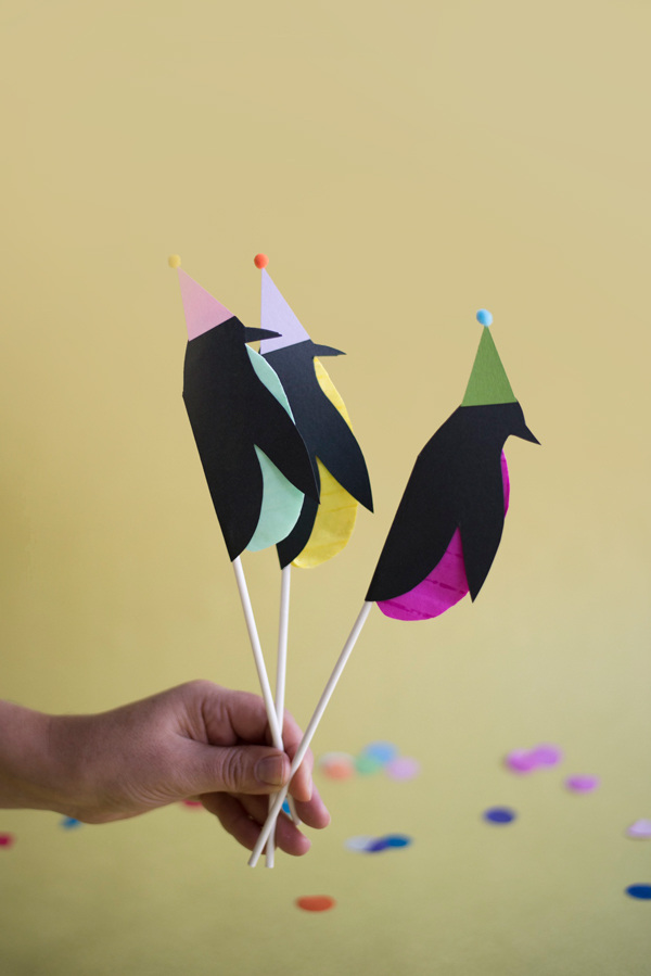 Penguin Cake Toppers DIY | Oh Happy Day!