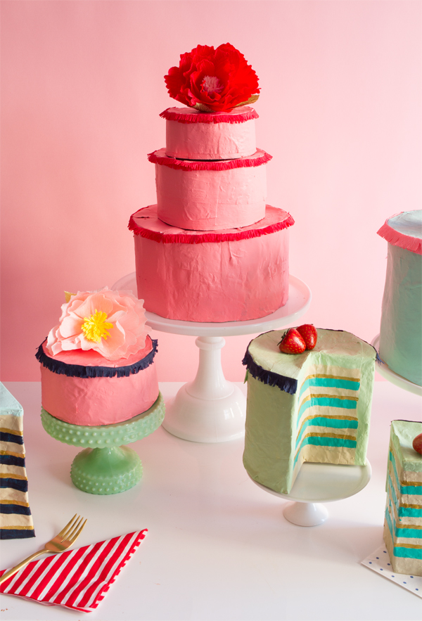 Papier Mache Cakes