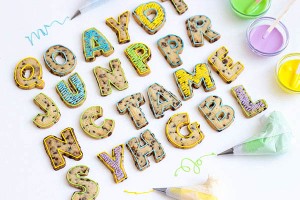 Roll Out Letters Chocolate Chip Roll-Out Letter Cookies