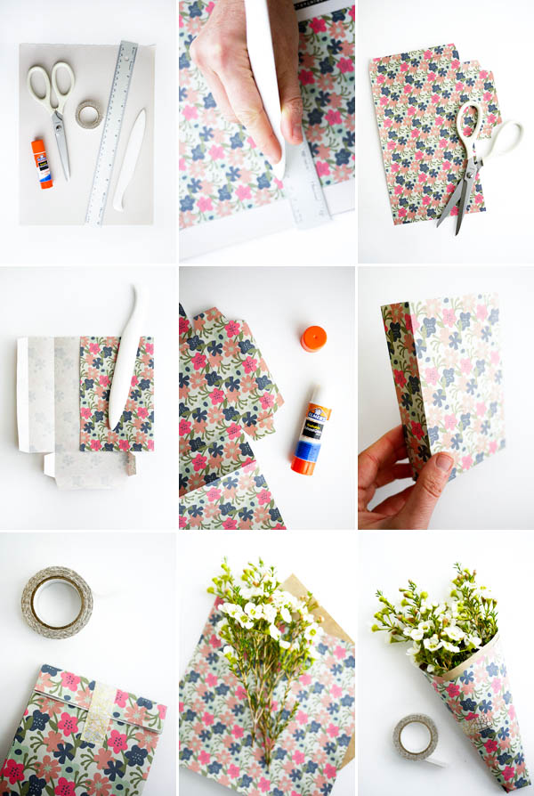 Printable Bags & Flower Wraps