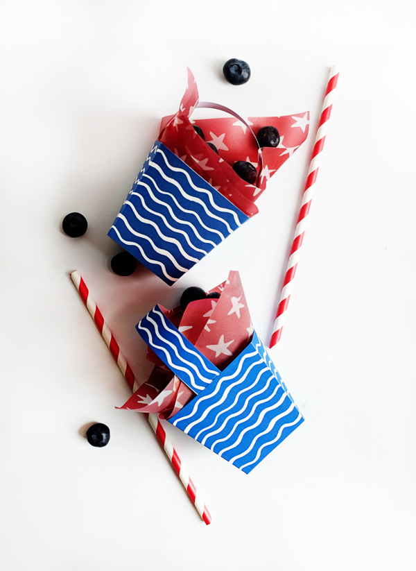 Printable Patriotic Berry Box