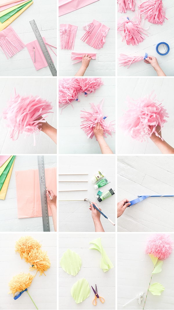 DIY Flower Party Sticks