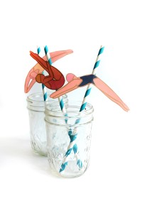 Printable Diving Lady Straws