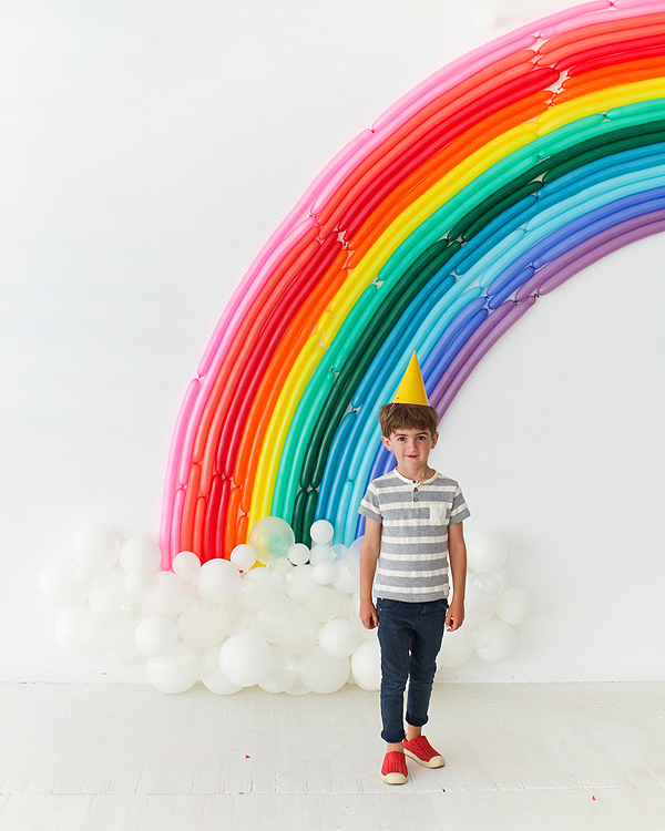 Rainbow Balloon Backdrop Kit, DIY