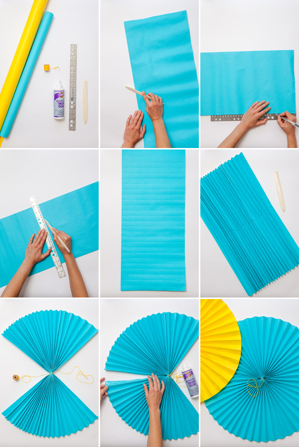 Giant Paper Fans | Oh Happy Day!