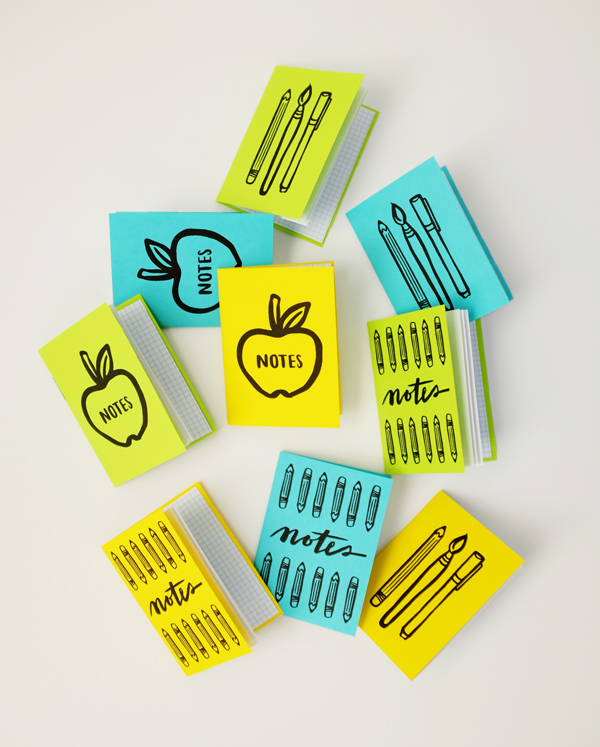 printable back to school mini notebooks