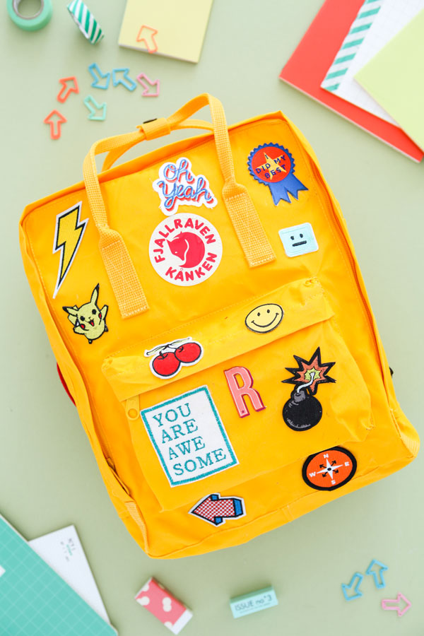 DIY Cute Backpack With Patches for Your Kiddos First Day of School