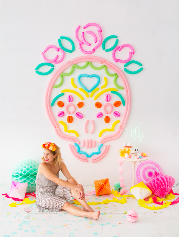 sugar skull balloons