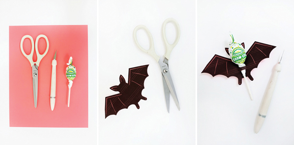 Download Printable Bat Lollipop Holder