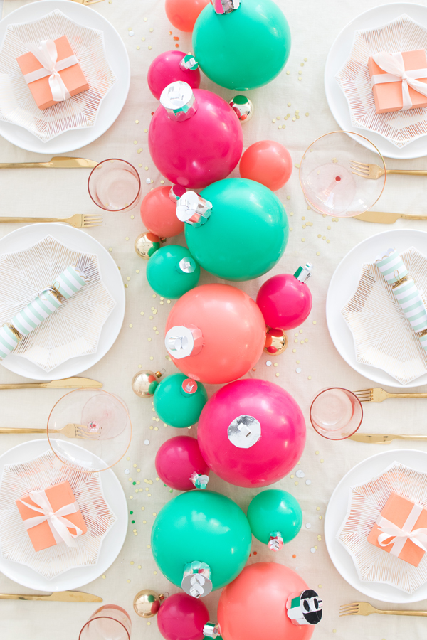 balloon letter ornaments