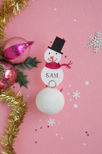 Snowman Place Cards DIY