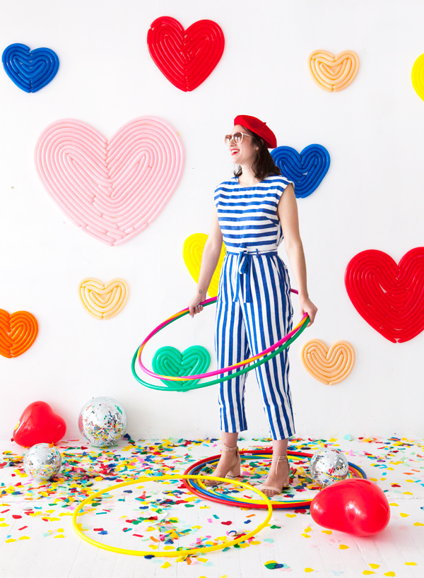 Valentine's Day Heart Balloon Wall | Oh Happy Day!