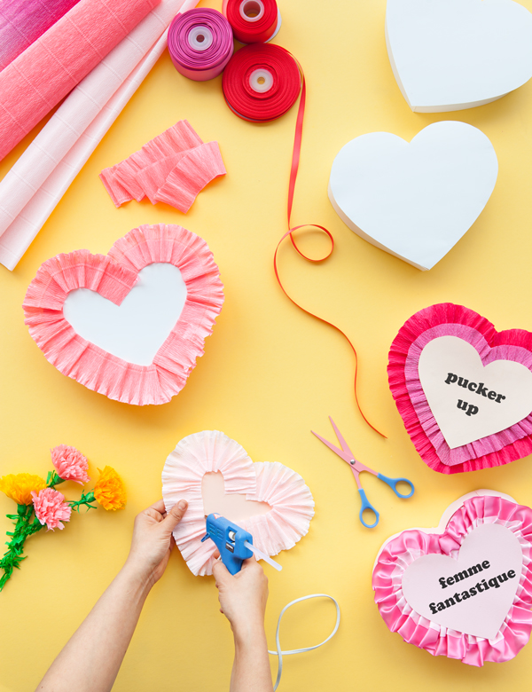 Vintage Valentine Heart Boxes