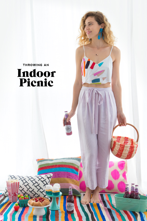 Colorful Indoor Picnic | Oh Happy Day!