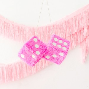 White Dice Piñata – 10x10x10 Inch Party Pinata For Birthdays & Events