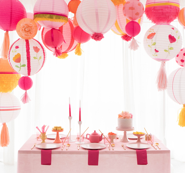 cheap pink paper lanterns