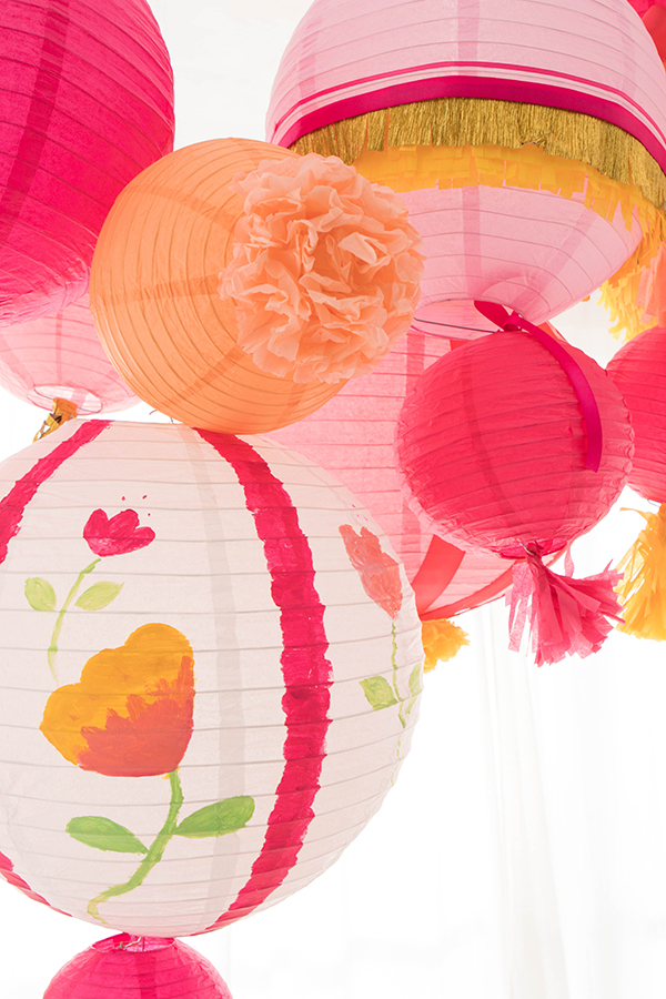 cheap pink paper lanterns