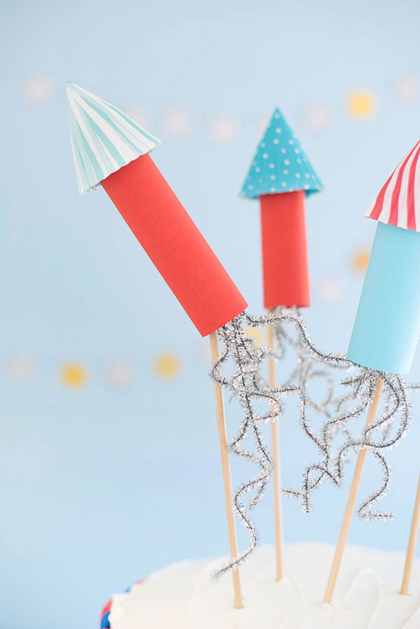 4th of July Rocket Cake Toppers | Oh Happy Day!