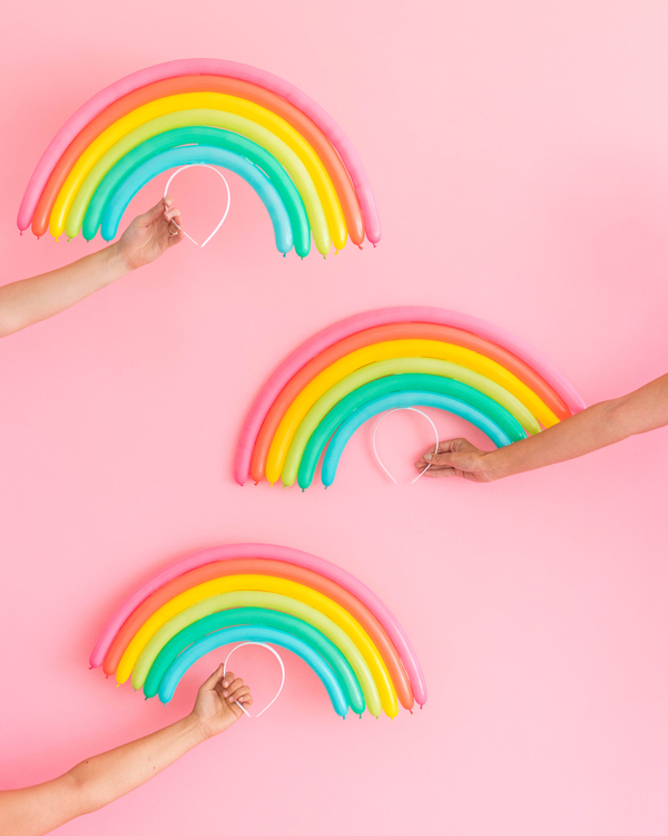 Rainbow Balloon Hats | Oh Happy Day!