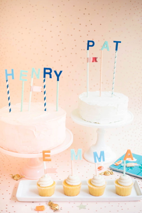 Name Cake Toppers DIY