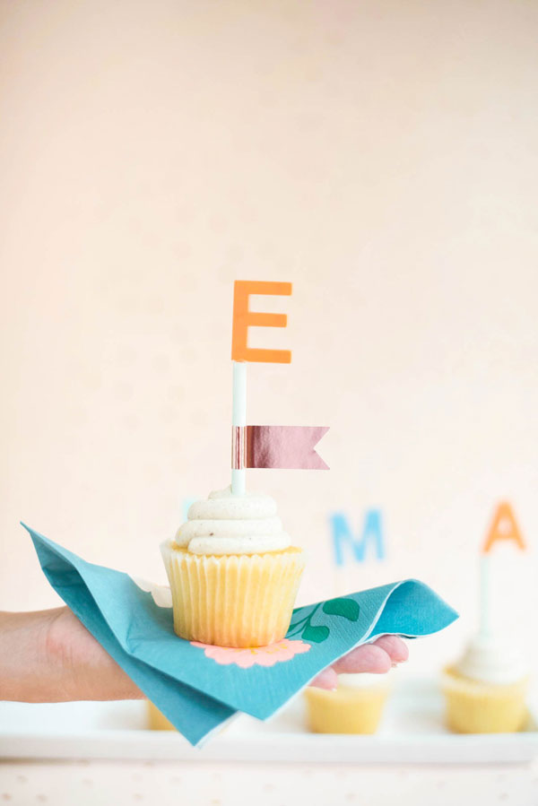 Name Cake Toppers DIY | Oh Happy Day!