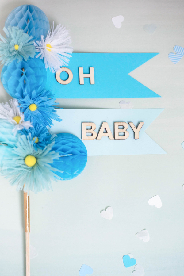 Baby Cake Topper DIY | Oh Happy Day!