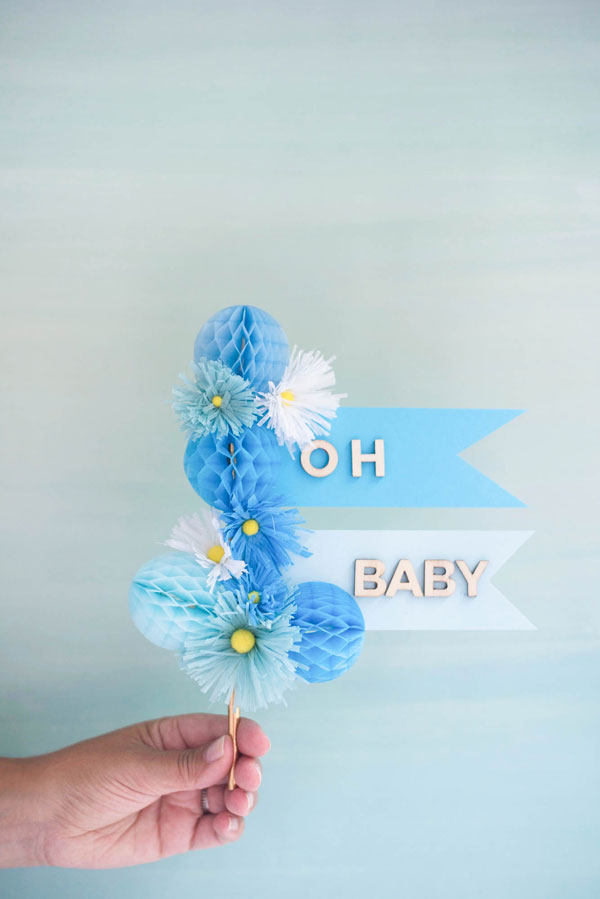 Baby Cake Topper DIY | Oh Happy Day!